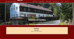 Desktop Screenshot of penzionmlynarka.cz